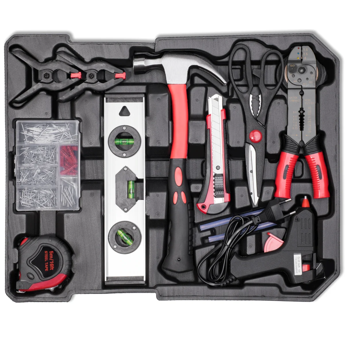Set Trusa scule universala Tresko cu 735 piese crom-vanadiu + troler aluminiu–antracit - imagine 6