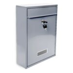 Cutie postala din metal, Relaxdays, gri, 35x 26,5 x 8,5 cm