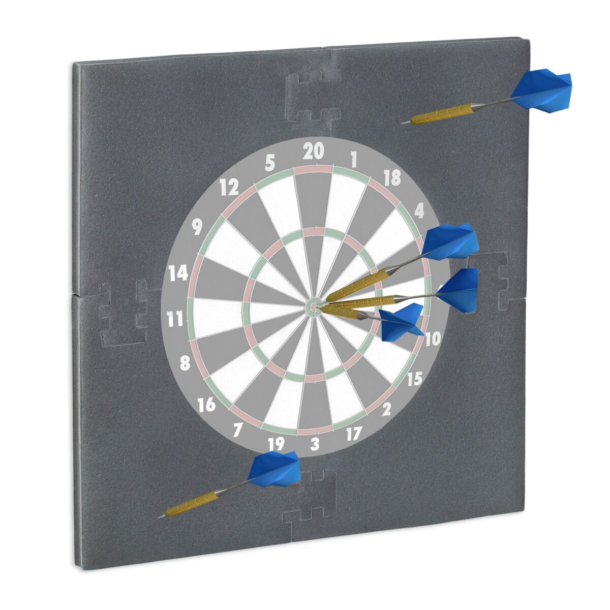 Protectie perete pentru darts, gri, diametru 45 cm - imagine 3