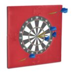 Protectie perete pentru darts, burgundy, diametru 45 cm