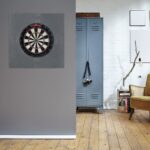 Protectie perete pentru darts, burgundy, diametru 45 cm - imagine 5
