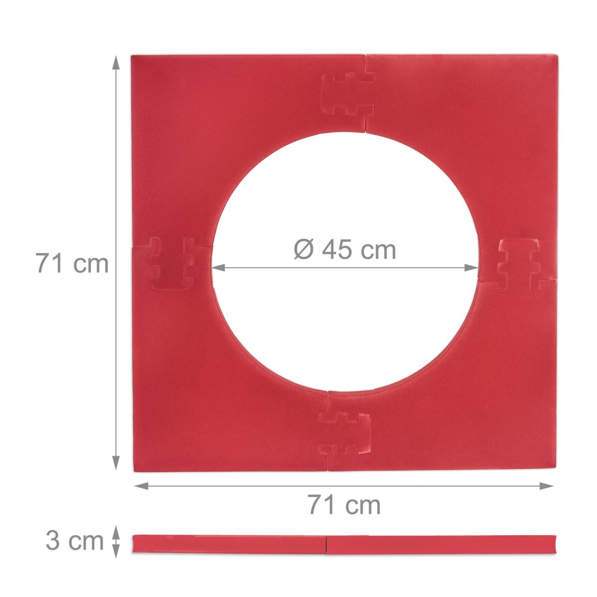 Protectie perete pentru darts, burgundy, diametru 45 cm - imagine 6