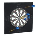 Protectie perete pentru darts, negru, diametru 45 cm