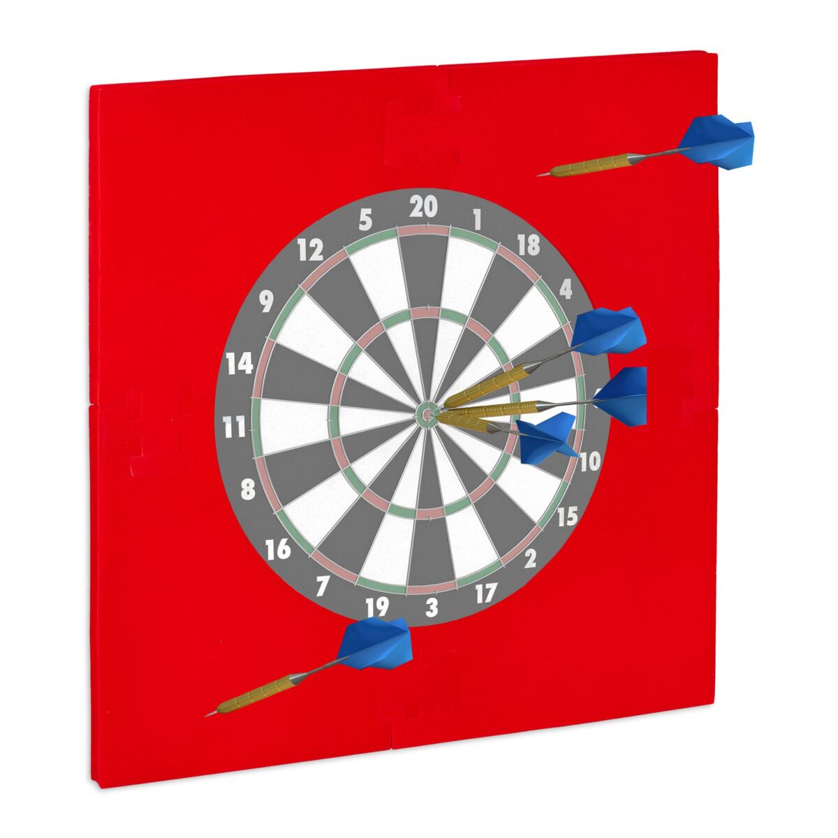 Protectie perete pentru darts, rosu, diametru 45 cm - imagine 3