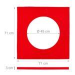 Protectie perete pentru darts, rosu, diametru 45 cm - imagine 6