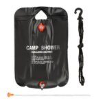 Dus portabil pentru drumetii/camping, 20L, negru