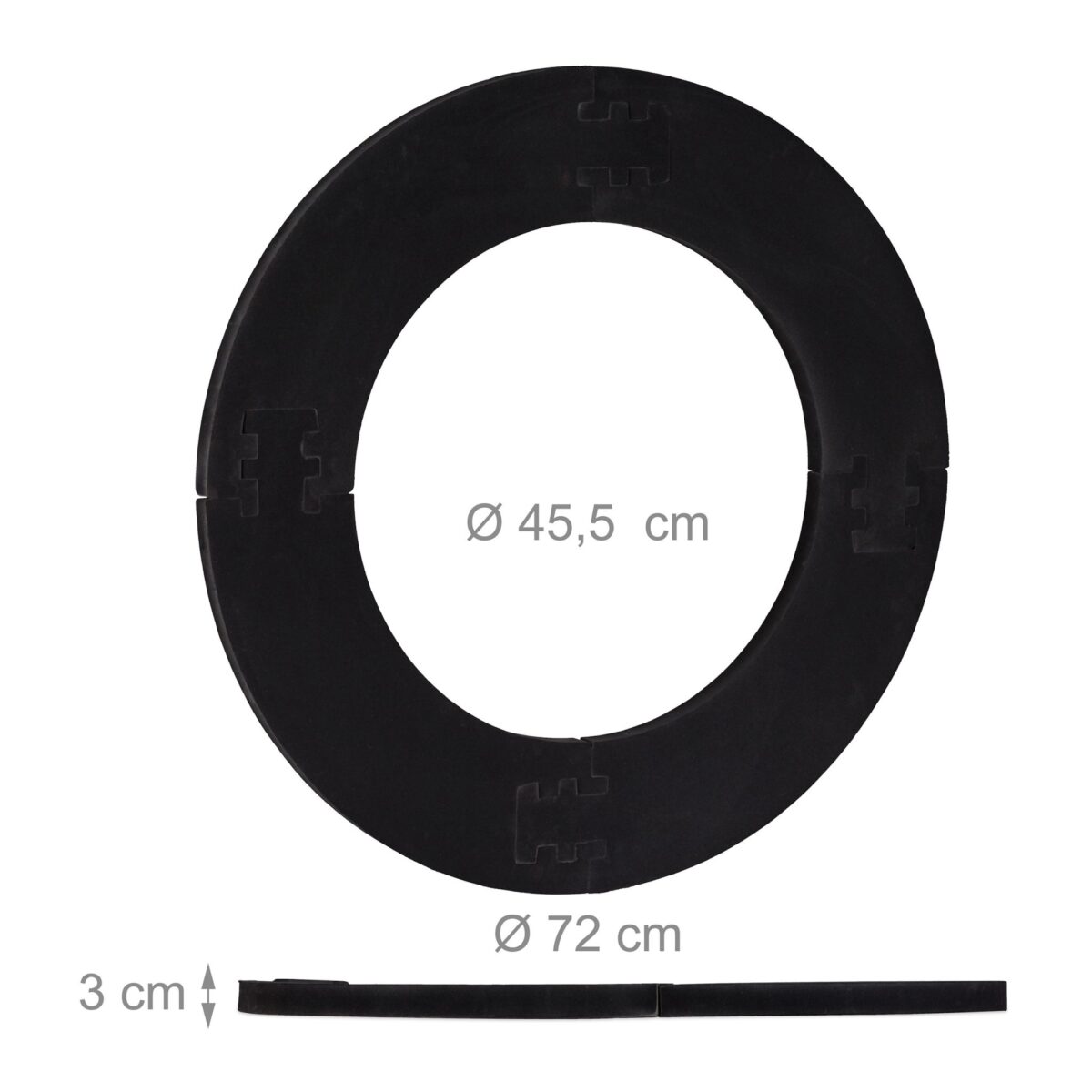Protectie perete pentru darts, negru, diametru 45 cm - imagine 7