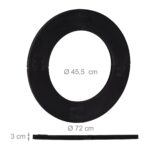 Protectie perete pentru darts, negru, diametru 45 cm - imagine 7
