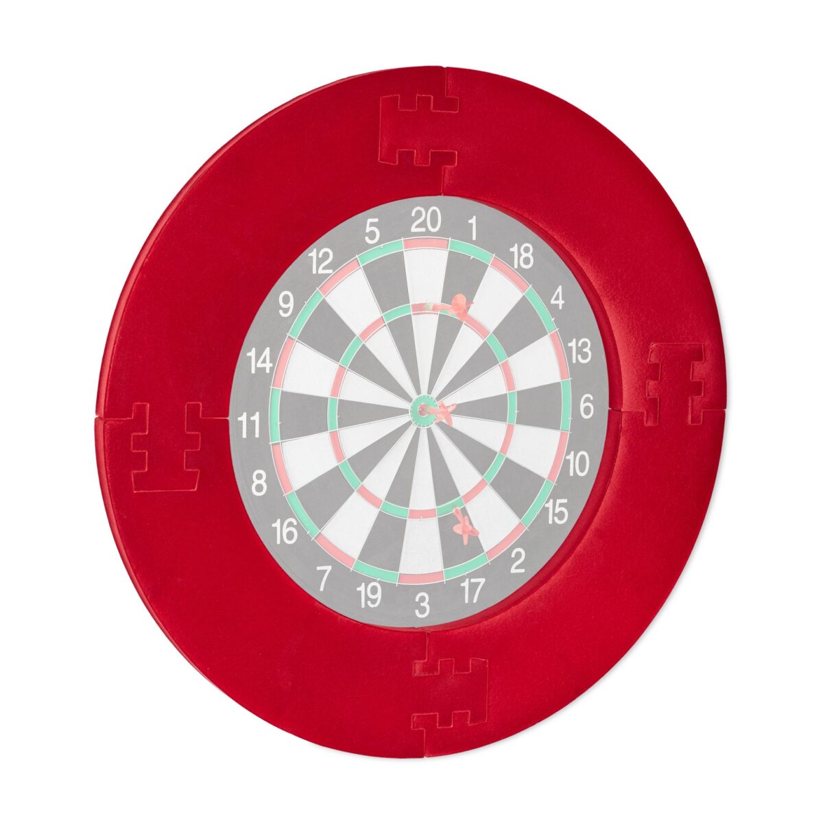 Protectie perete pentru darts, rosu, diametru 45 cm - imagine 3