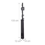 Suport mobil pentru placa de darts, 115 x 100 cm, otel, negru - imagine 7