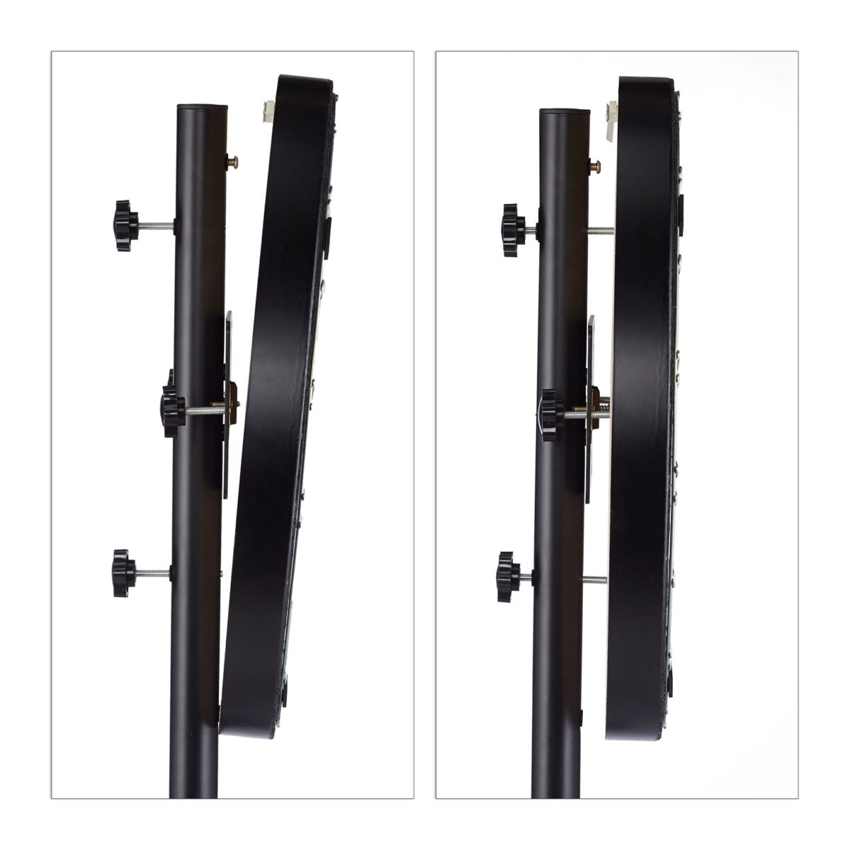 Suport mobil pentru placa de darts, 115 x 100 cm, otel, negru - imagine 9
