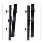 Suport mobil pentru placa de darts, 115 x 100 cm, otel, negru - imagine 9