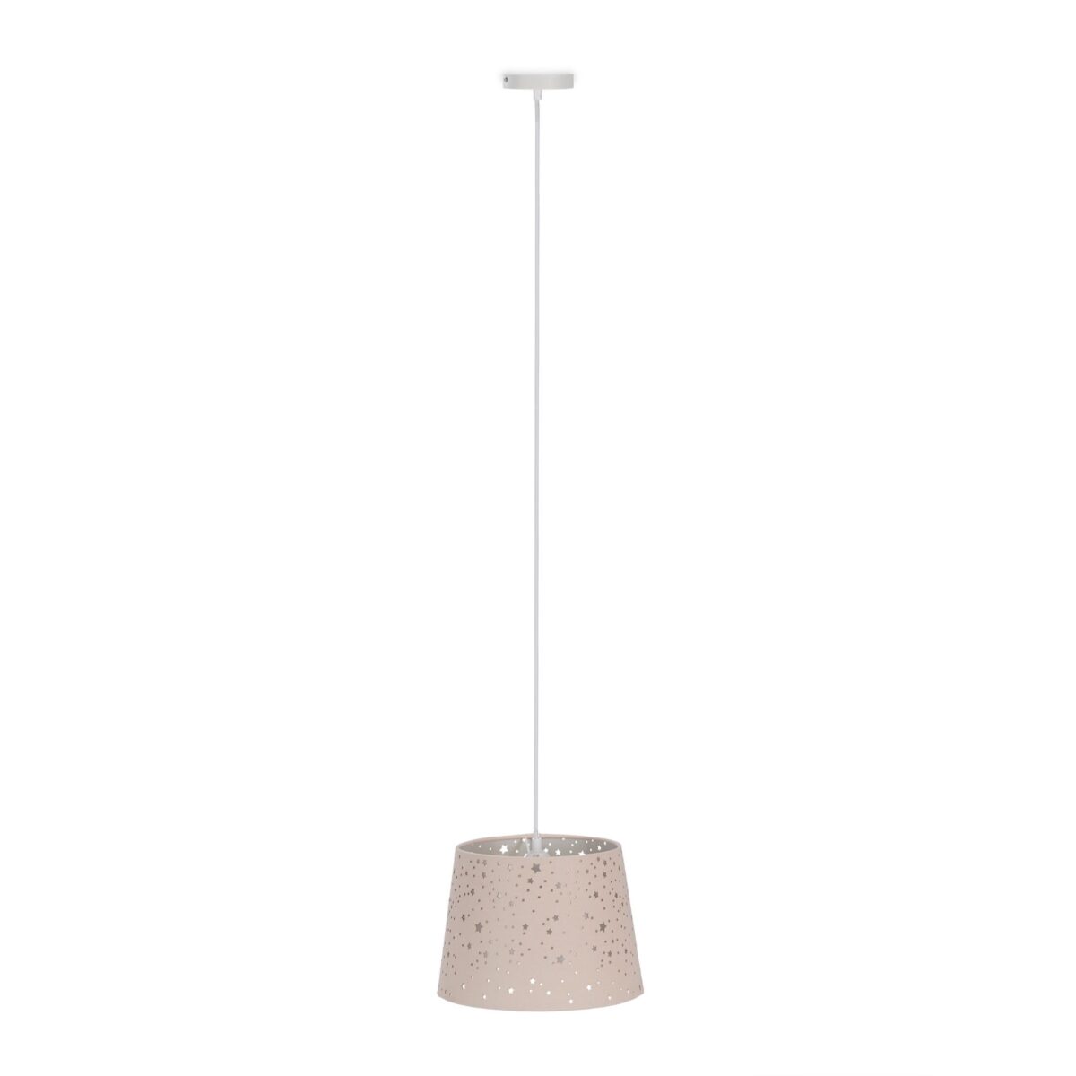 Lampa suspendata cu abajur pentru camera copiilor, 122 x 27 cm, roz - imagine 8