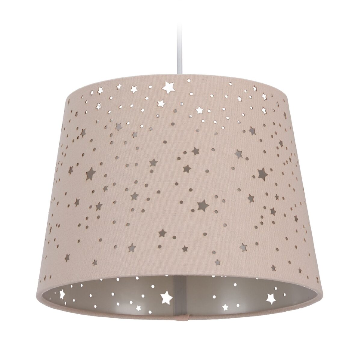 Lampa suspendata cu abajur pentru camera copiilor, 122 x 27 cm, roz - imagine 3