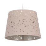 Lampa suspendata cu abajur pentru camera copiilor, 122 x 27 cm, roz