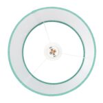 Lampa suspendata cu abajur pentru camera copiilor, 122 x 27 cm, turcoaz - imagine 8