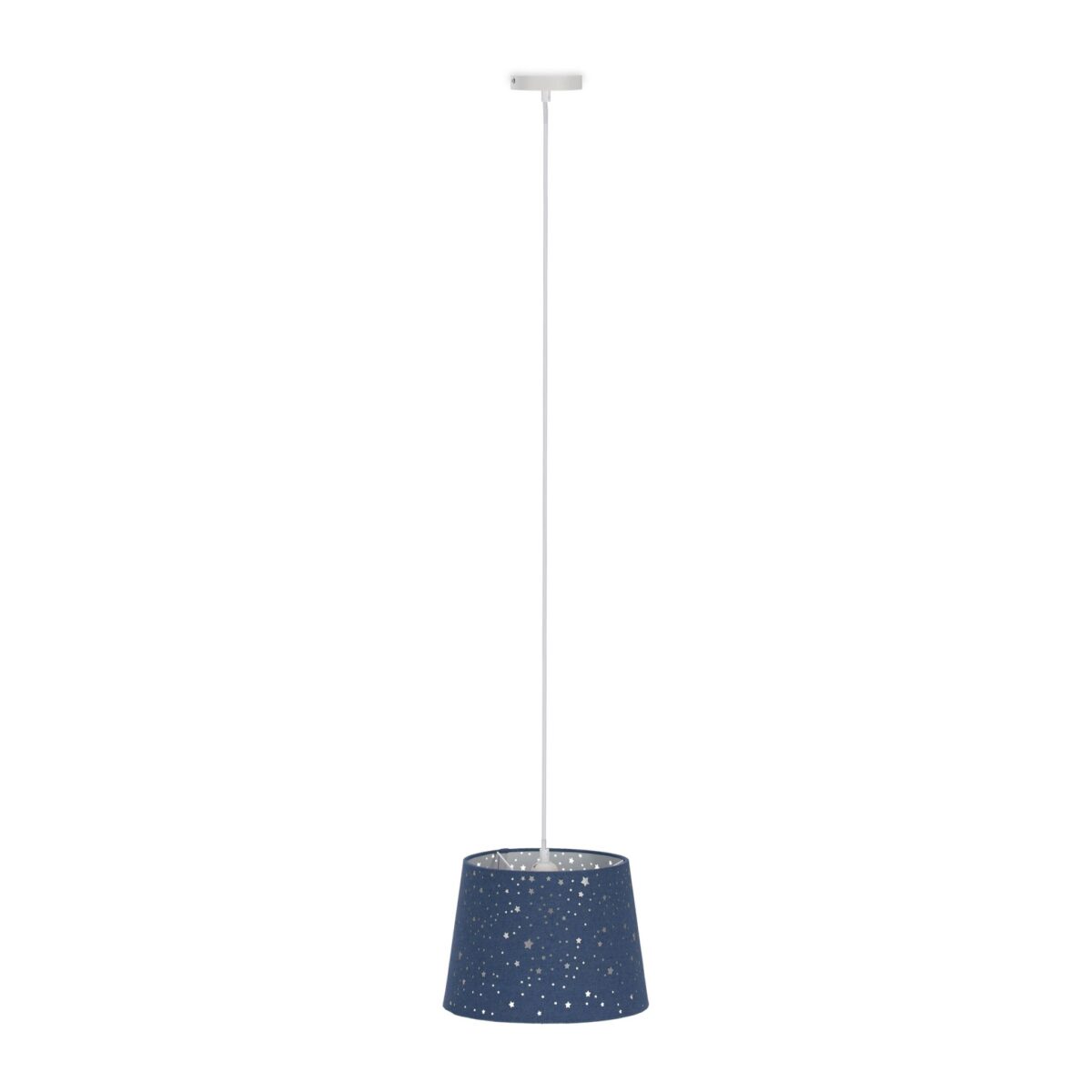 Lampa suspendata cu abajur pentru camera copiilor, 122 x 27 cm, albastru - imagine 8