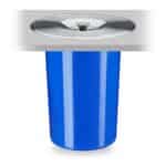 Cos incorporabil pentru blatul de lucru, 8 l, capac inox, albastru