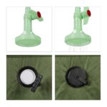 Dus portabil pentru drumetii/camping, 20L, verde - imagine 8