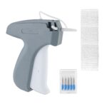 Pistol de etichetare pentru imbracaminte, cu 5 ace de rezerva si 5000 fire de capsare, gri