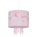 Lampa suspendata cu abajur pentru camera copiilor, 158 x 35 cm