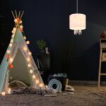 Lampa suspendata cu abajur pentru camera copiilor, 158 x 35 cm - imagine 6