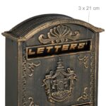 Cutie postala, design nostalgic, 42 x 28 x 10 cm, maro - imagine 7