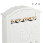 Cutie postala, design nostalgic, 42 x 28 x 10 cm, alb - imagine 6