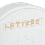 Cutie postala, design nostalgic, 42 x 28 x 10 cm, alb - imagine 7