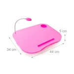 Stand Pernuta pentru laptop cu led ,roz, Relaxdays - imagine 3