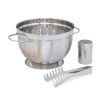 Set preparare paste, spaghetti, 3 piese, strecuratoare, dozator pentru parmezan, Relaxdays