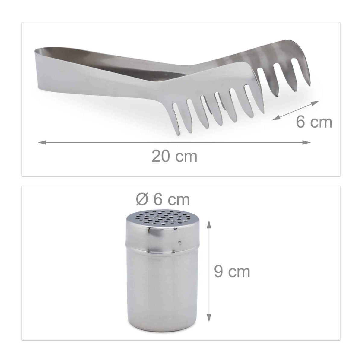 Set preparare paste, spaghetti, 3 piese, strecuratoare, dozator pentru parmezan, Relaxdays - imagine 6