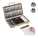 Set pictura si desen profesional, 56 piese, Acryl, Relaxdays - imagine 2