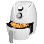 Friteuza cu aer cald, Airfryer XL 3,6 litri, 1500 W, 9 programe + carte retete, alba - imagine 3