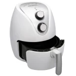 Friteuza cu aer cald, Airfryer XL 3,6 litri, 1500 W, 9 programe + carte retete, alba - imagine 4