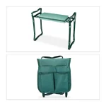 Scaun gradinarit cu pernuta de genunchi, max. 150 kg, Relaxdays - imagine 7