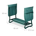 Scaun gradinarit cu pernuta de genunchi, max. 150 kg, Relaxdays - imagine 5