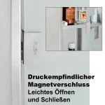 Dulap pentru medicamente,3etaje,inox+usa sticla matuita,magnet+2 chei, 48,5cm x 25cm x 12cm,Deuba - imagine 4