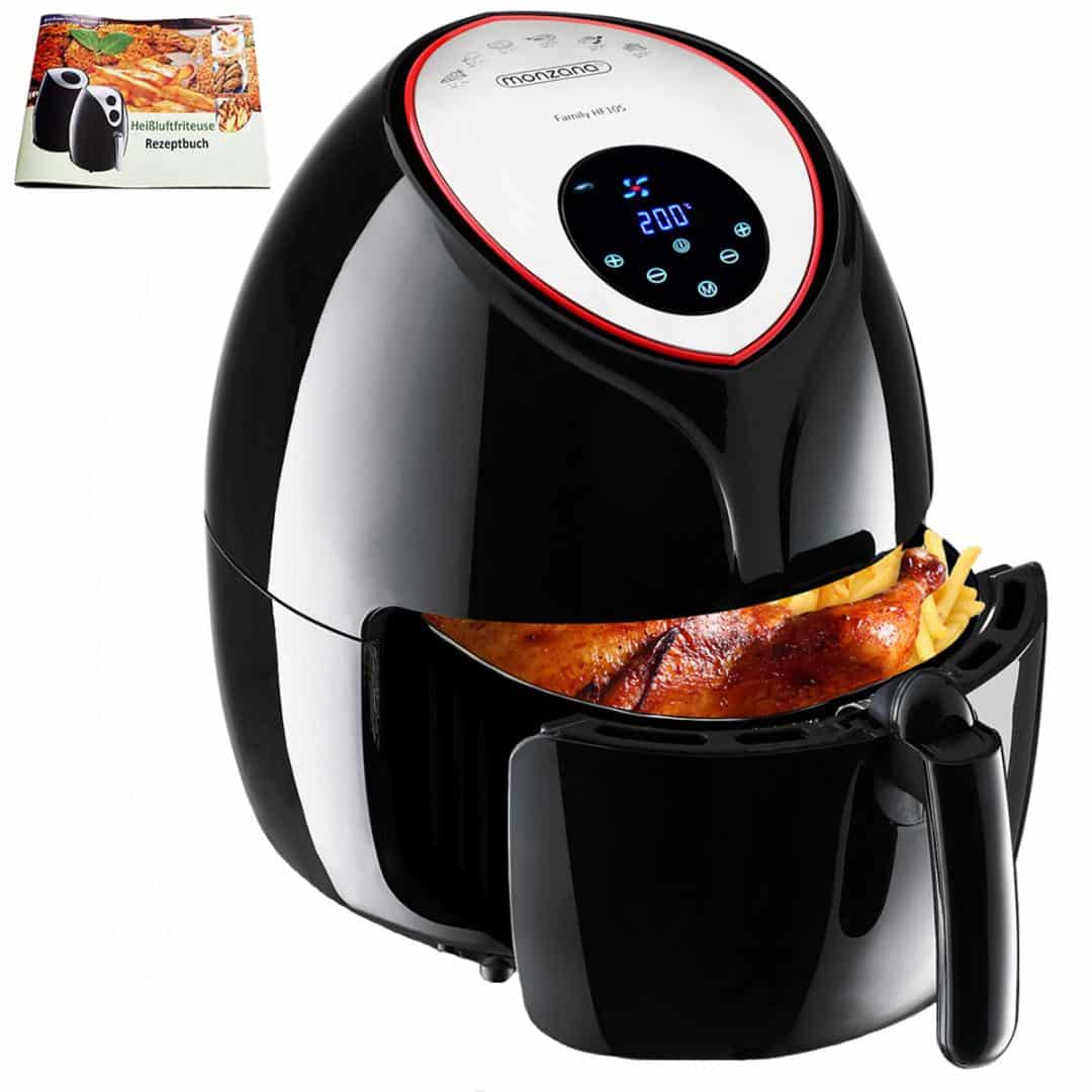 Country Clean the bedroom Opaque Friteuza cu aer cald, Air fryer XXL, 6,5litri, display digital touch+9  programe, Monzana - FluxShop - Magazin online
