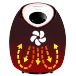 Friteuza cu aer cald, Airfryer XXL, 6,5 litri, display digital touch+9 programe, Monzana - imagine 5
