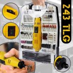 Set scule slefuire/gravare 245 piese +minislefuitor,Timbertech - imagine 5