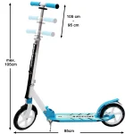 Trotineta Profi-Scooter''Go faster'',roti 230mm/ABEC9, Pliabila/suspensie antisoc fata/bleu/Deuba - imagine 2