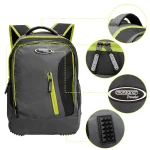 Rucsac sport, 35 L, gri/verde, Deuba - imagine 6