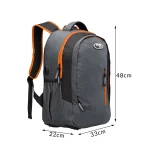 Rucsac sport, 35 L, gri/portocaliu, Deuba - imagine 9
