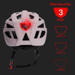 Casca copii roz , cu Led Avertizare,marimea M, 54cm,Deuba - imagine 4
