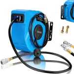 Furtun aer comprimat Deuba,10m,furtun1/4 inci cu tambur si strangere, fixare perete, rotire180 grade - imagine 4