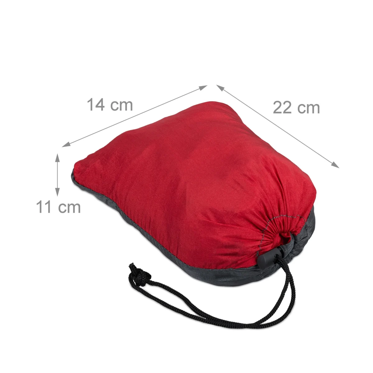 Hamac camping pana la 200kg,rosu,Relaxdays - imagine 4