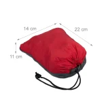 Hamac camping pana la 200kg,rosu,Relaxdays - imagine 4