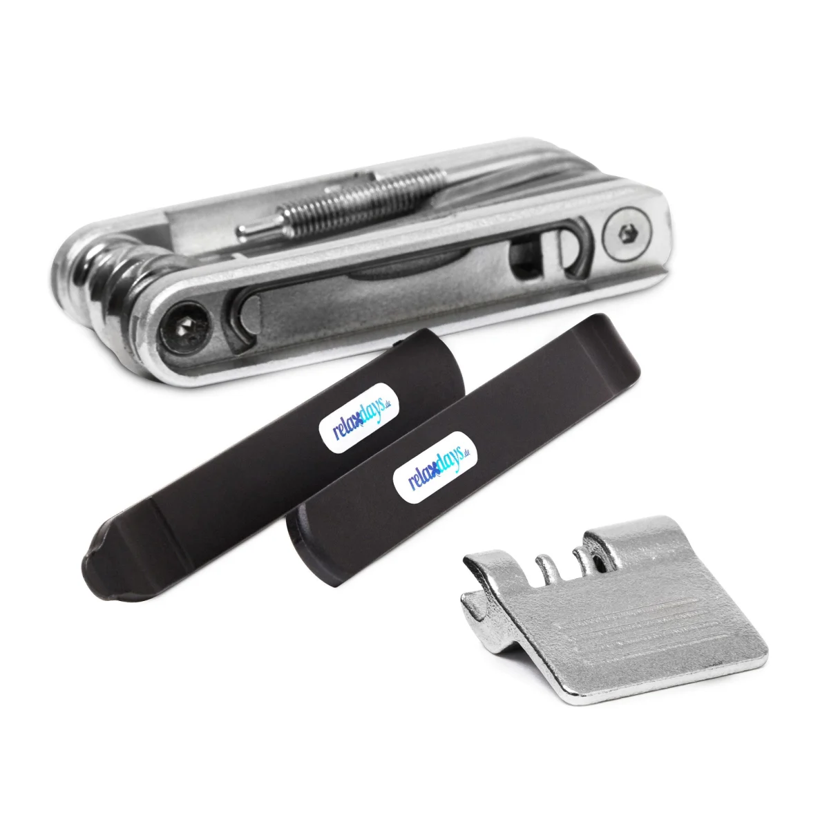 Kit reparatie biciclete, 14 elemente, Relaxdays - imagine 4