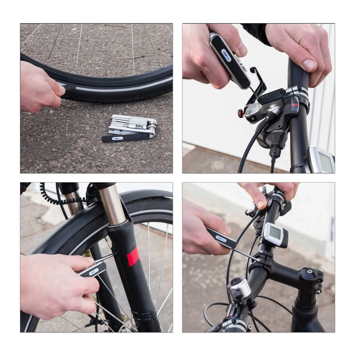 Kit reparatie biciclete, 14 elemente, Relaxdays - imagine 3